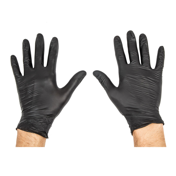 Gloves/Handschoenen Nitrile Black Medium (100st/pak)
