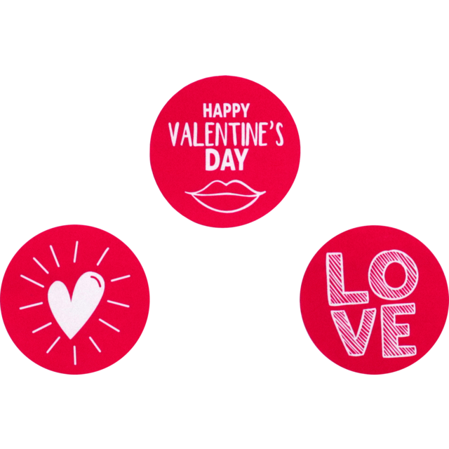 Etiket "Love Notes" Assorti (50st/pak)