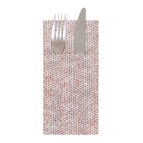 Napkins Kangaroo Like Linen 40x40cm Chocolate    Spunlace (50st/pak)