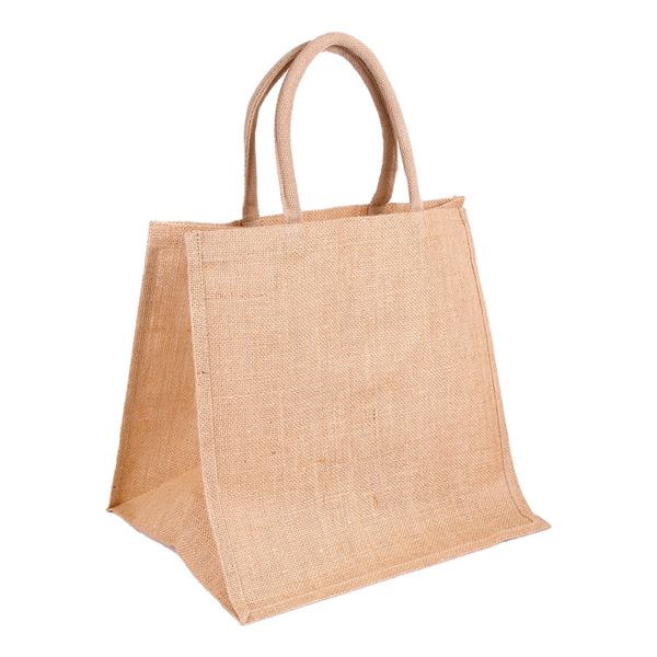 Natural Jute Bags 38+33x38cm (per stuk)