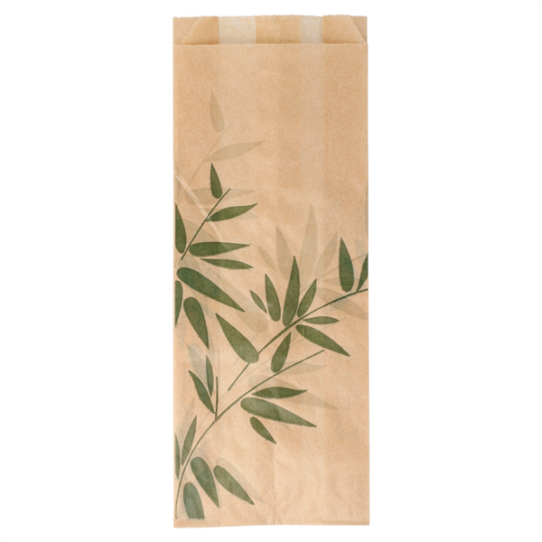 Sandwich Bags Feel Green 9+4x22cm Natural Greaseproof Parch (500st/pak)