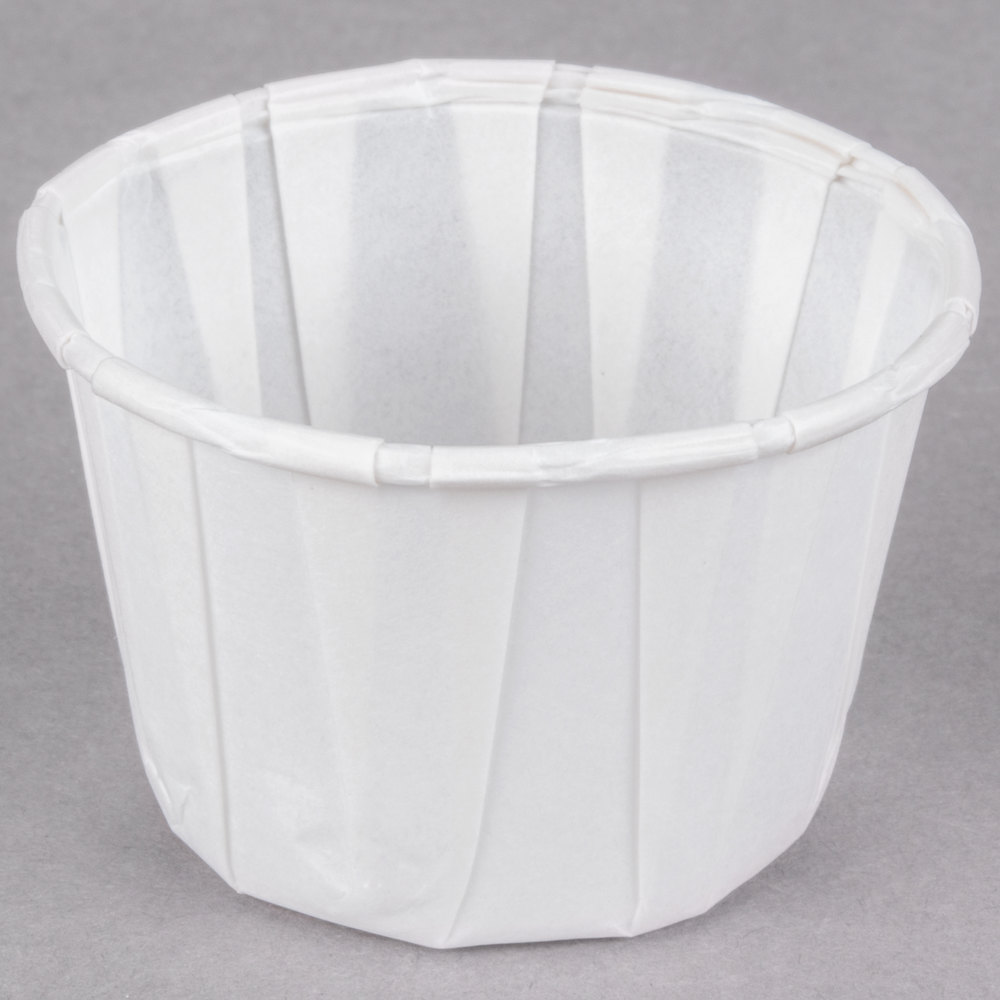 Paper Portion cup dry waxed 1 oz. 20x250/cs