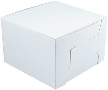 Cake box Vierkant White 8x8x5" (100st/pak)
