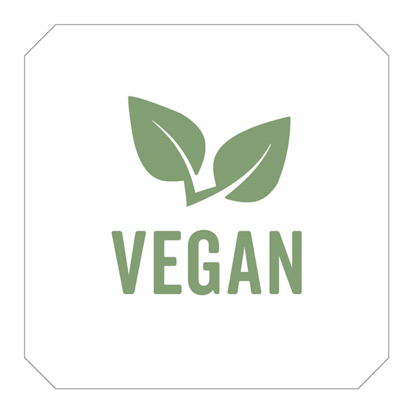 Labels "Vegan" 2,5x2,5cm White (1000st)