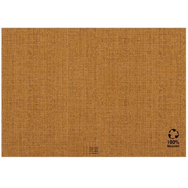 Eco-Friendly Place Mats "Arpillera" 30x40cm Brown Recycled Paper (500st/pak)