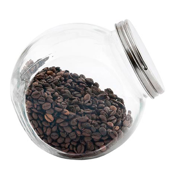 Sloping Storage Jar 4430ml 22,5x15x22,5cm Clear Glass (per stuk)