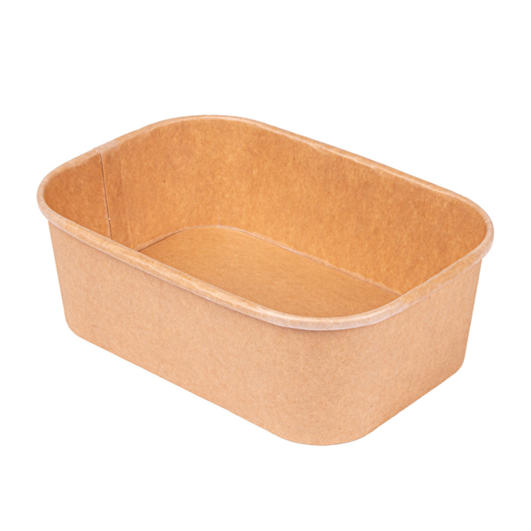 Rectangular Container 750ml 17,3x12,3x5,7cm Natural Kraft (50st/pak)