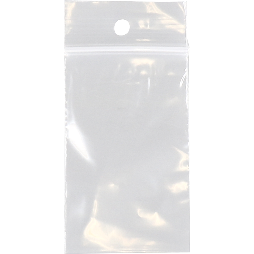 Sluitgrip/ziplock zakjes 5,5x6,5cm (2.1x2.6") - 50my (100st/pak)