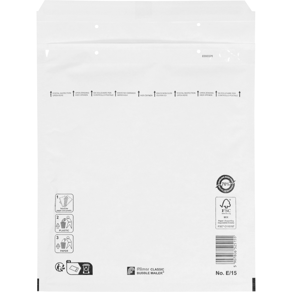 Luchtkussen Envelope Wit 220x265 (100st/doos)