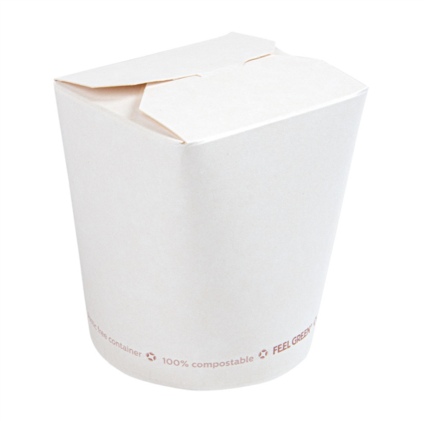 Noodle Containers 480ml White (50st/pak)