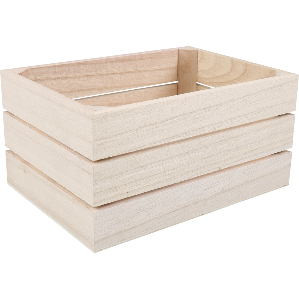 Kistje, Rechthoekig, Hout, 6 flessen, 20.5x14.5x10.3cm, naturel