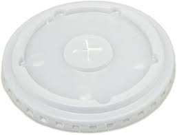 Flat slotted Lid for 12-22oz. paper cold cup Showtime 1000/cs