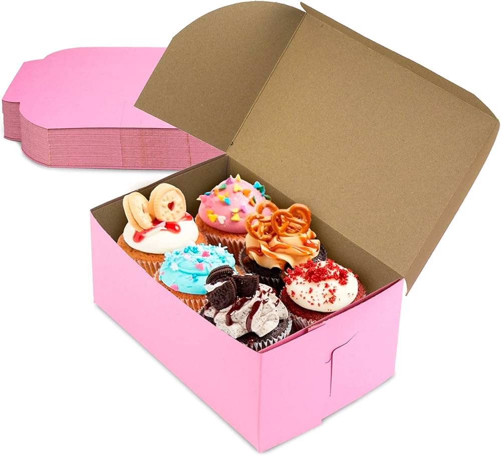 Bakery Box Pink 6x4,5x2,75" Non-Window (250pcs/case)