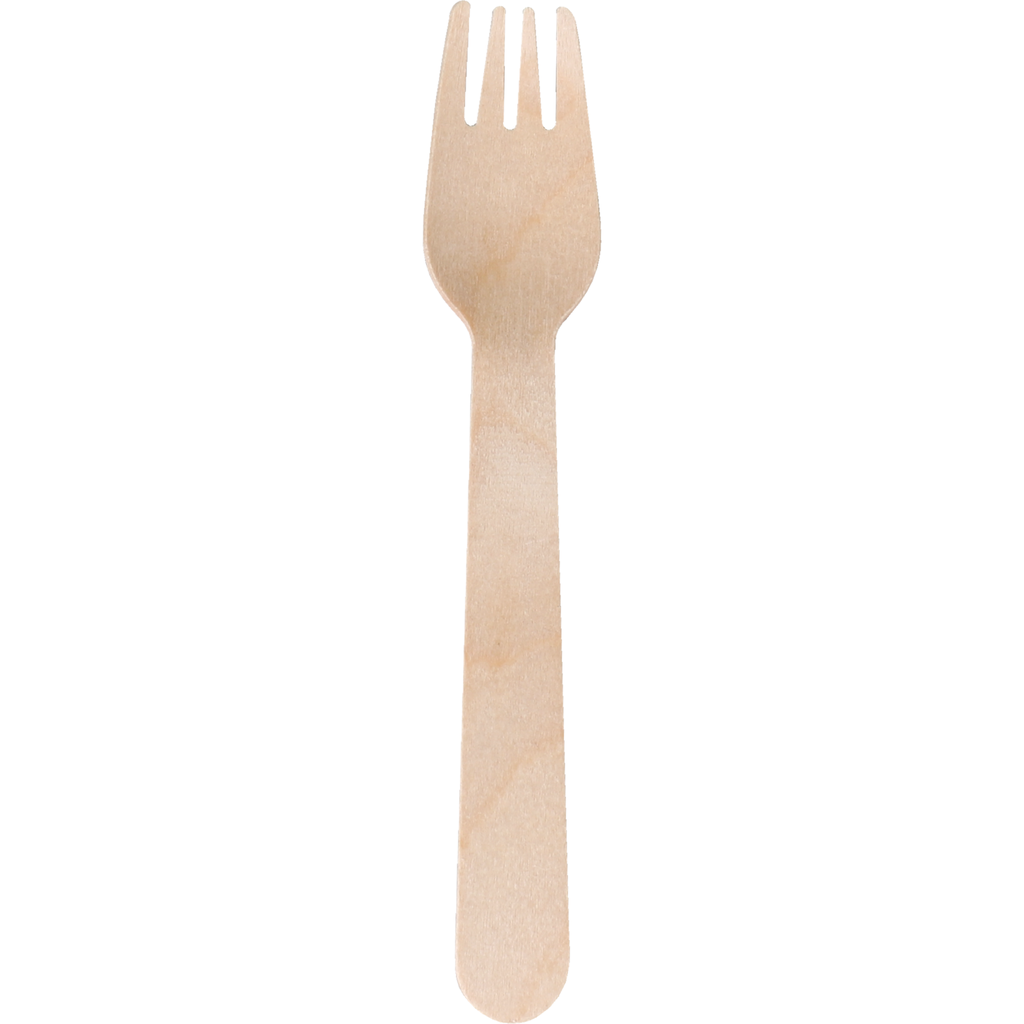 Dessert vork Hout 140mm (100st/doos)