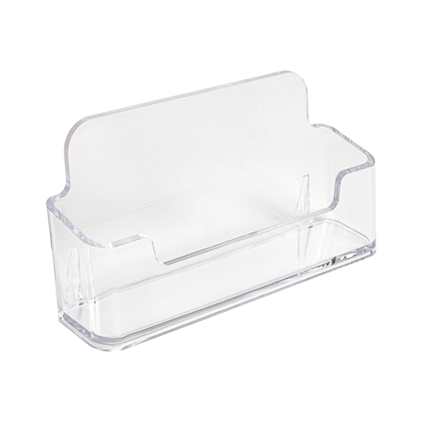 Desk Card Holder 9,5x2,3x4,8cm Clear PS (per stuk)