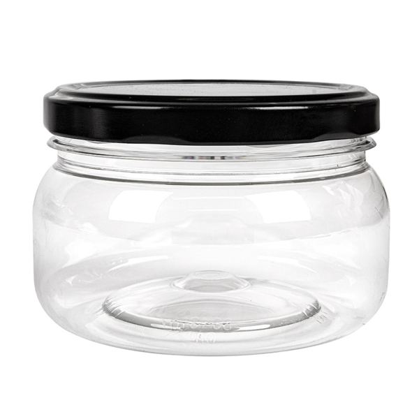 Jar with Lid 250ml Diam. 10x6,5cm (per stuk)