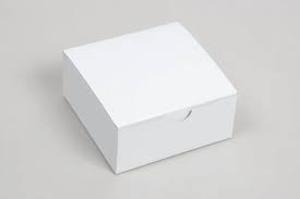 One Piece Folding Box 4x4x2 White Gloss (100pcs/case)