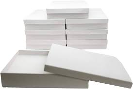 Jewelry Boxes 2-1/2x1-1/2x7/8 White Krome (per stuk)