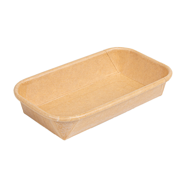 Containers for sushi 14x8x2,4cm Natural Kraft (50st/pak)