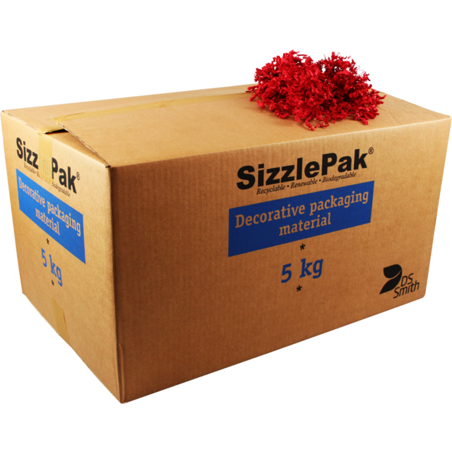 SizzlePak Vulmateriaal Papier Rood (5kg/doos)