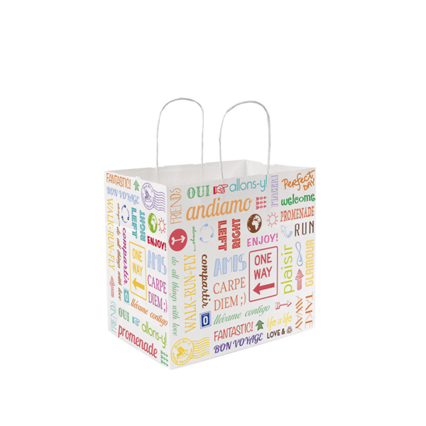 SOS bags with handles "Traiteur" 26+17x24cm "Parole" (50st/pak)