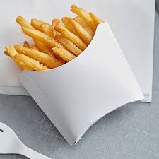 White Food Scoop Medium 4.24"x4"x3.75" (100st/pak)
