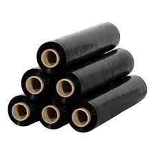 Stretch Wrap Black / Rekwikkelfolie 50cmx300mtr (20 micron) 6rollen/doos