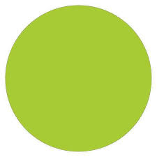 Round Labels Fluorescent Green 2" (500pcs/roll)