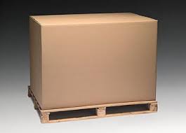 Palletdoos Kraft Buitenmaat: 1200x800x800mm BC-golf 7mm (per stuk)