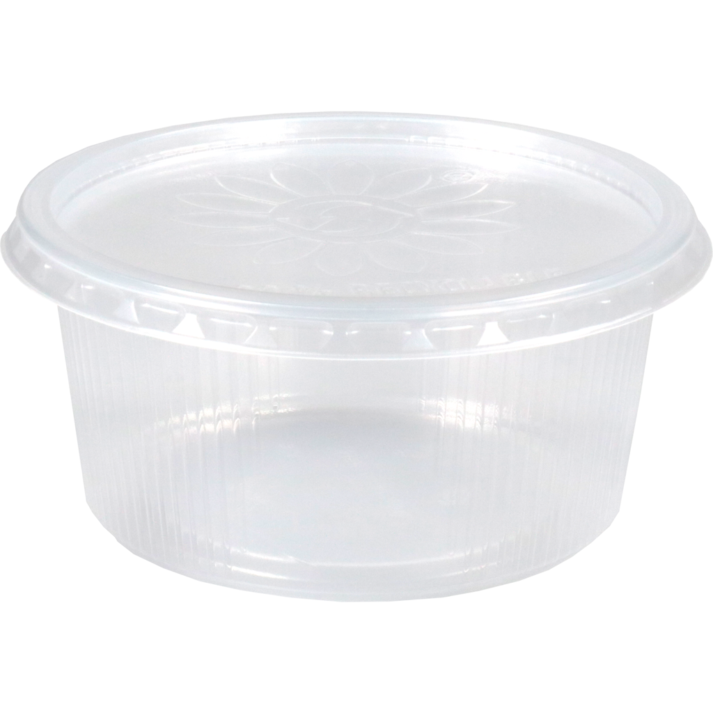 Rond bakje+deksel PP 250cc/ml Diam. 101x50mm (250st/doos)