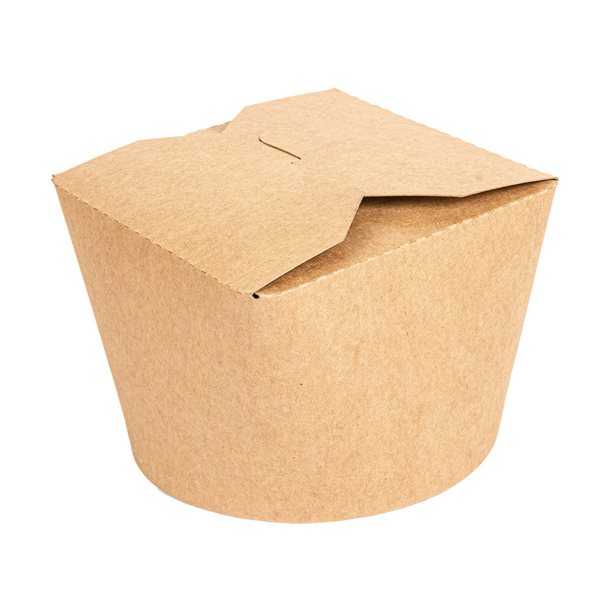 Noodle/Salad container 1000ml Natural Kraft (50st/pak)