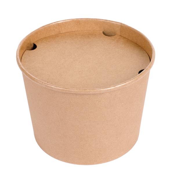 Chicken Buckets + Lids 1920ml Natural Kraft (50st/pak)