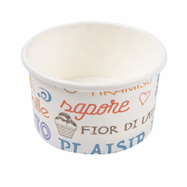 Ice-Cream Tubs 300ml "Parole" White Cardboard (50st/pak)