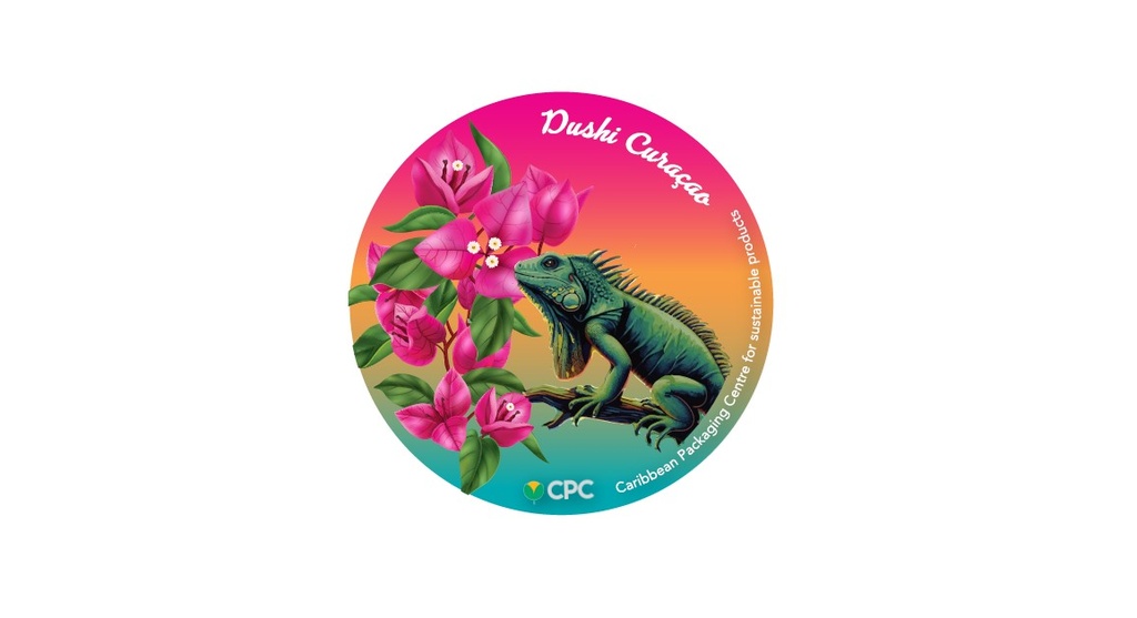 Bierviltje (Coaster) "Dushi Curacao Iguana" (100st/rol)