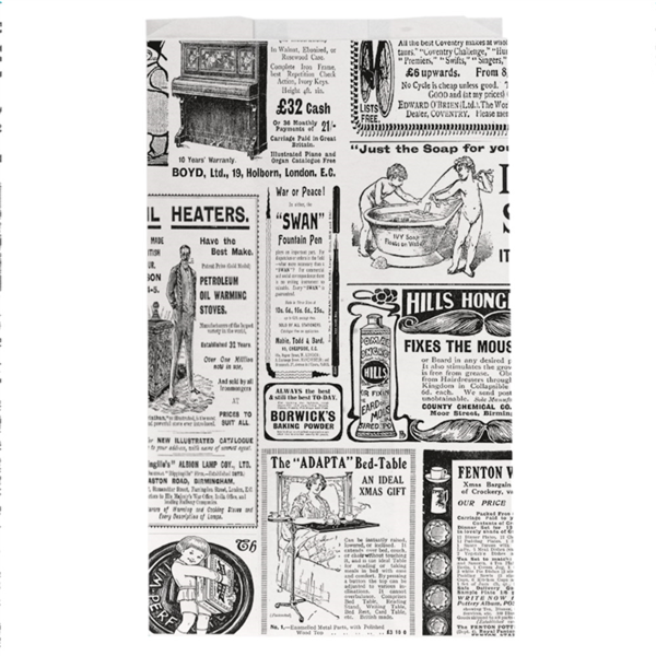 Hamburger Bags "Times" 14+7x22cm White Greaseproof (500st/pak)