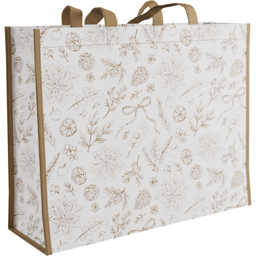PP Non-Woven Shopper "Botanical" 45x15x36cm (per stuk)