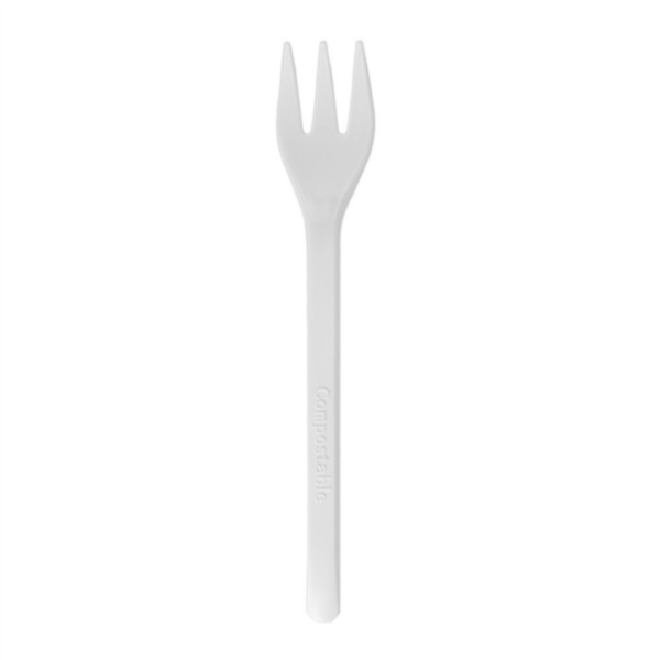 Mini Forks 10cm White CPLA (100st/pak)
