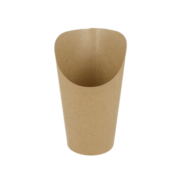 Open Chips Cups Natural 9oz/270ml Brown Cardboard (100st/pak)