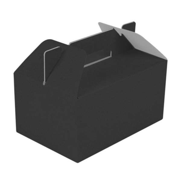 Cases for Take Away Meals The Pack 28x20x15cm Black Cardboard (25st/pak)