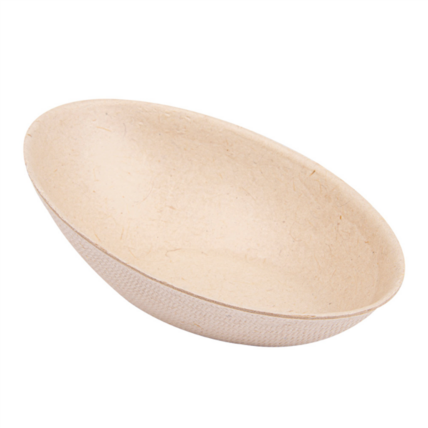 Oval Container "Bionic" 8x4,8x2,7cm Natural Bagasse (50st/pak)