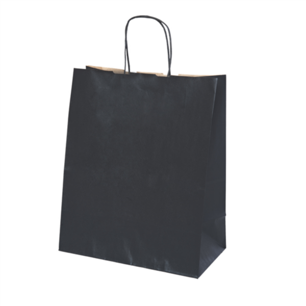 SOS Bags One-Colour Black Kraft 18+8x21,5cm (250st/doos)