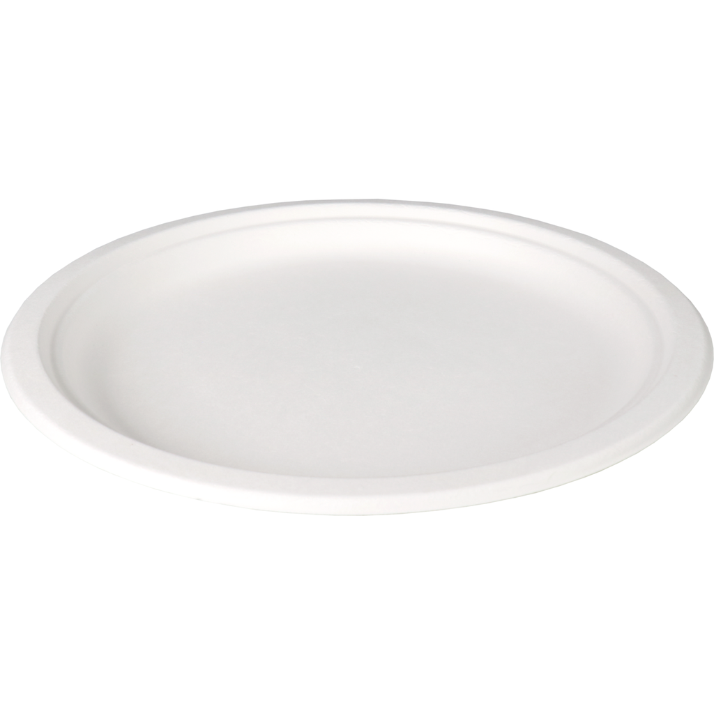 Bord Wit Bagasse Rond 26cm (500st/doos)