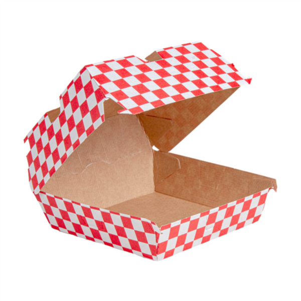 Burger Boxes "The Pack" Red Fitipaldi (14,7x14,7x7cm) 50st/pak