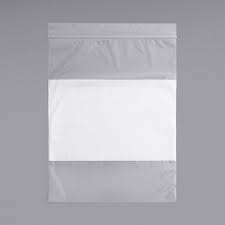 Ziplock Bags .002 mil clear 5x8" (White Block) 100st