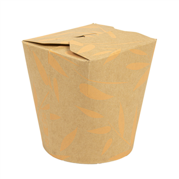 Food Container Feel Green 480ml Brown Cardboard (50st/pak)