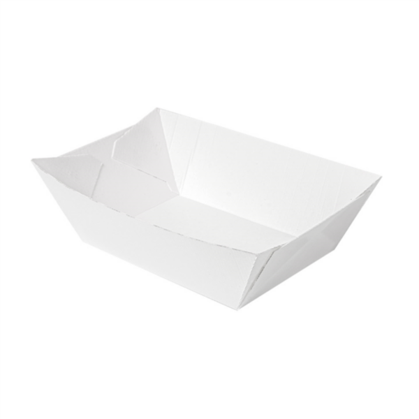 Food trays 2,5lb (1200gr) 11,9x7,9x5,5cm White The Pack (100st/pak)