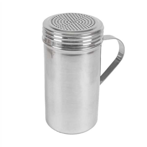 Salt Shaker with Handle (445ml/15oz) 7x13cm Silver stainless steel (per stuk)