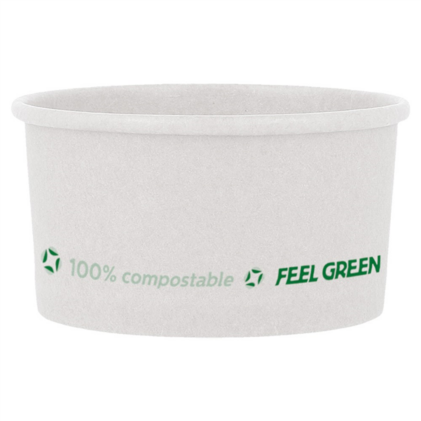 Ice-cream tubs Feel Green "Compostable" 150ml (50st/pak)