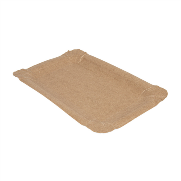 Vlessschaaltjes 17,5x11cm Natural Kraft (250st/pak)