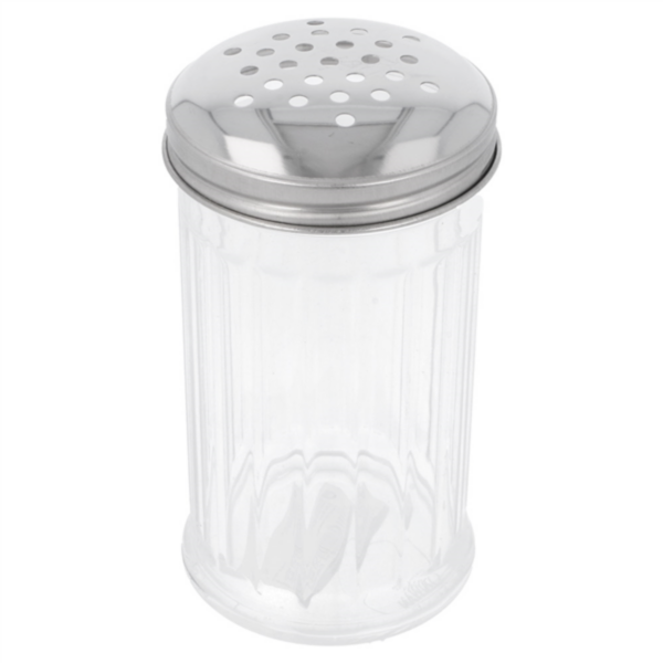 Cheese Shaker 360ml Clear Acrylic (per stuk)